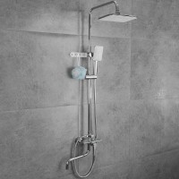 Душевая стойка Frap F24002 с крючками, хром