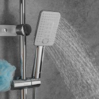 Душевая стойка Frap F24002 с крючками, хром