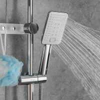 Душевая стойка Frap F24002 с крючками, хром