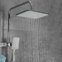 Душевая стойка Frap F24002 с крючками, хром