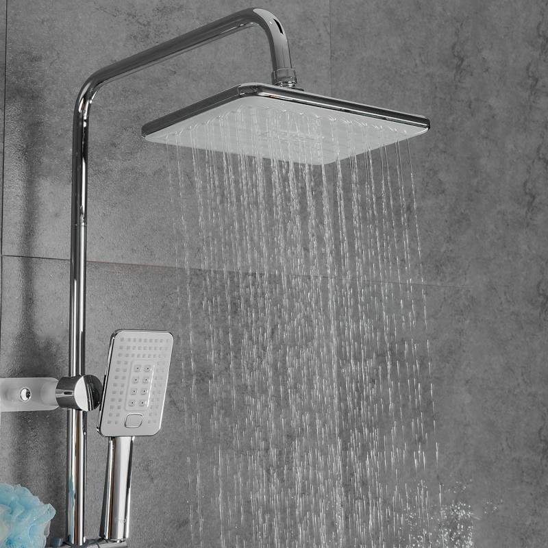 Душевая стойка Frap F24002 с крючками, хром