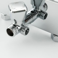 Душевая стойка Frap F24002 с крючками, хром