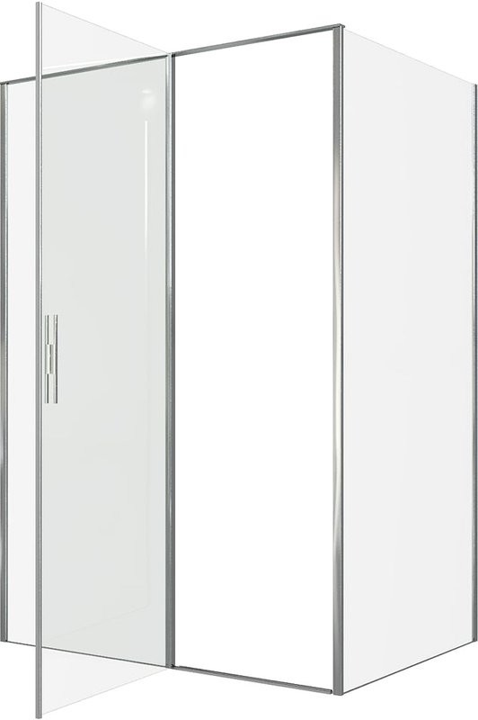 Душевой уголок Allen Brau Priority 140x100, профиль хром, стекло прозрачное