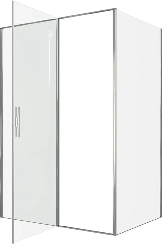 Душевой уголок Allen Brau Priority 140x100, профиль хром, стекло прозрачное