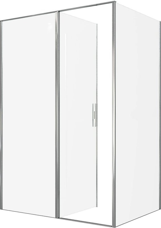 Душевой уголок Allen Brau Priority 140x100, профиль хром, стекло прозрачное