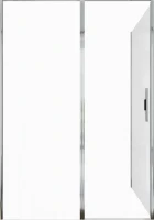 Душевой уголок Allen Brau Priority 140x100, профиль хром, стекло прозрачное