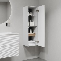 Пенал в ванную подвесной IDDIS, 30 см, белый, Bild, BIL30W0i97