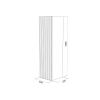 Пенал в ванную подвесной IDDIS, 30 см, белый, Bild, BIL30W0i97