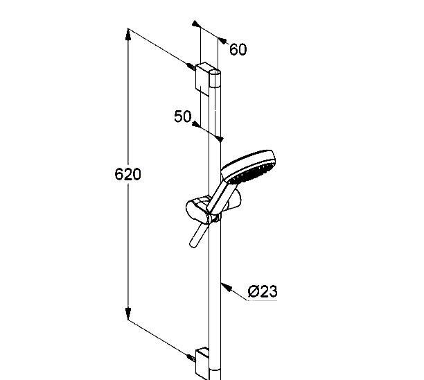 Душевой гарнитур Kludi DIVE S 6863005-00 хром