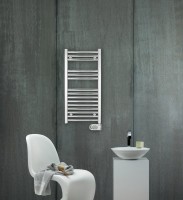 Полотенцесушитель электрический Zehnder Aura PBECZ-080-040/MQ CR 80x40 хром