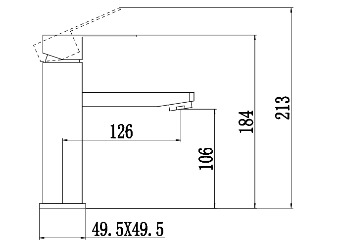 Смеситель для раковины Fmark FS8101 сатин