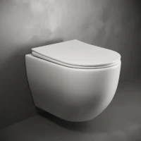Комплект Унитаз подвесной Ceramicanova Mia Rimless CN1805 + Инсталляция STWORKI + Кнопка 230823 хром матовый