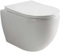 Комплект Унитаз подвесной Ceramicanova Mia Rimless CN1805 + Инсталляция STWORKI + Кнопка 230823 хром матовый