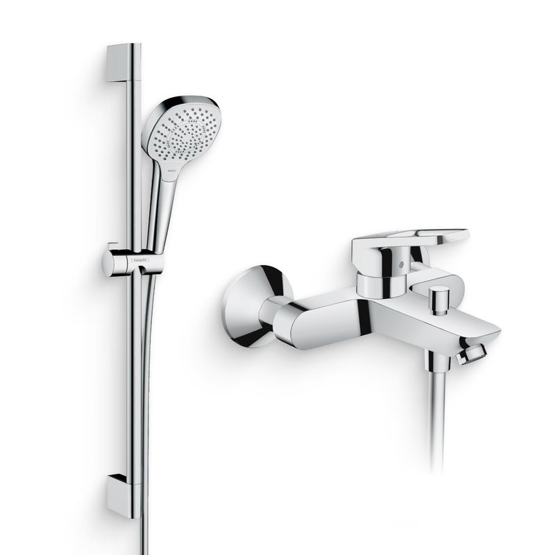 Душевой комплект Смеситель Hansgrohe Logis Loop Logis loop 71244000 + Гарнитур Croma Select  E 26586400