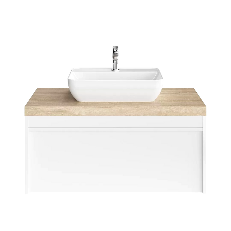 Тумба под раковину без столешницы KERAMA MARAZZI Modula 100 подвесная, глянцевая белая