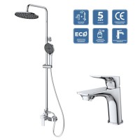 Комплект для ванной BelBagno Marino MARINO-DOCM/LVM-CRM хром Комплект для ванной BelBagno Marino MARINO-DOCM/LVM-CRM хром