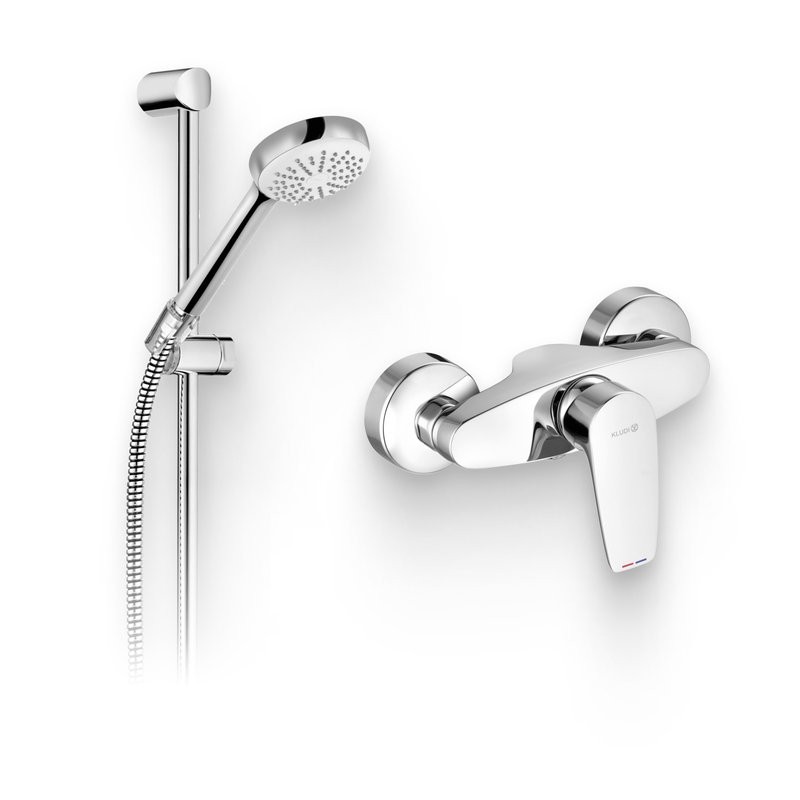 Душевой комплект Смеситель для душа Kludi Pure&Solid 348410575 + Гарнитур Logo 1S 6816005-00