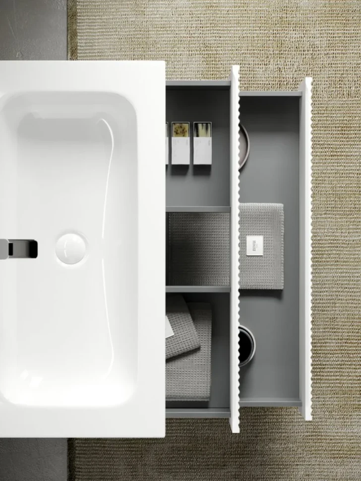 Тумба с раковиной Sancos Snob R 100 см, bianco
