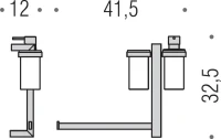 Стойка Colombo Design Units B9121.S.CR-VAN