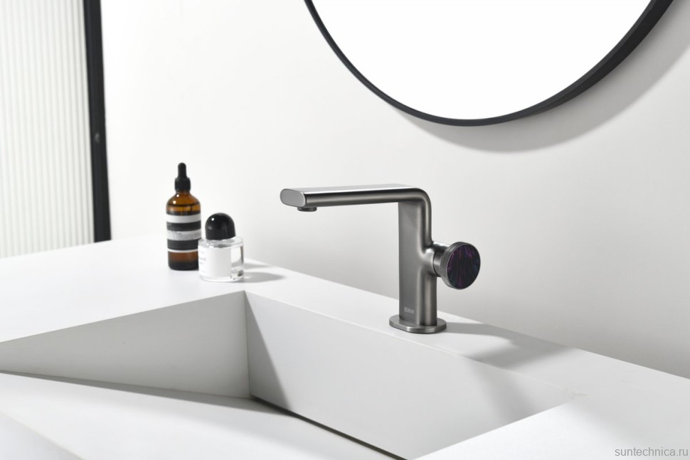 Смеситель для раковины Black&White Gravity 7207GM gun metal