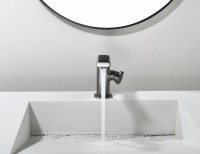 Смеситель для раковины Black&White Gravity 7207GM gun metal Смеситель для раковины Black&White Gravity 7207GM gun metal