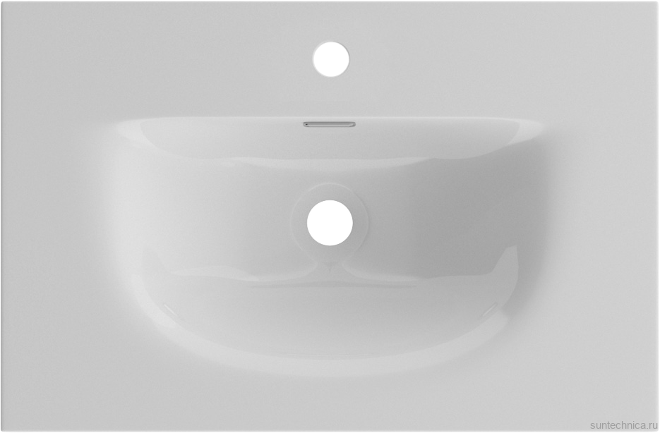 Тумба с раковиной BelBagno Uno-mini 70 подвесная, 2 ящика, матовая еловая