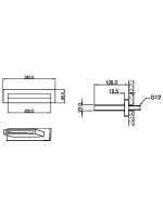 Излив Boheme Zodiac 625/2-GM gun metal