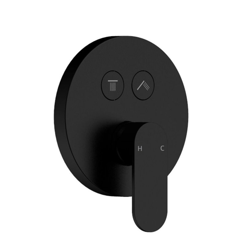 Душевая система скрытого монтажа для душа, лейка, верхний душ, черный AQUAme AQM8402MB