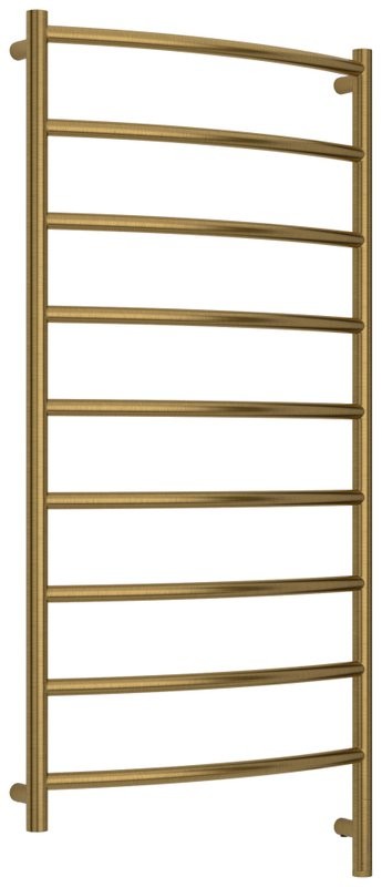 Полотенцесушитель электрический Сунержа Галант 3.1 051-6001-1260 130x65 см, подключение справа, состаренная латунь, лесенка