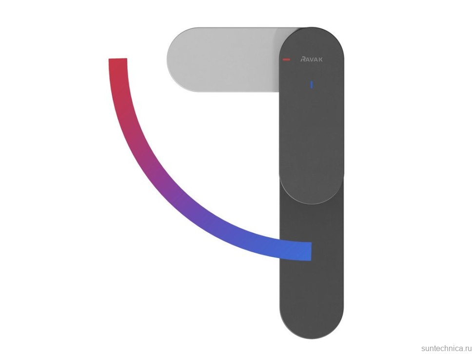 Смеситель для раковины Ravak Eleganta EL 015.21BLM BeCool, матовый черный