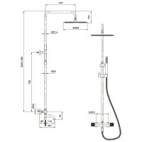 Душевая стойка Wasserkraft A18301 Душевая стойка Wasserkraft A18301