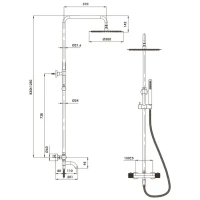 Душевая стойка Wasserkraft A18301 Душевая стойка Wasserkraft A18301
