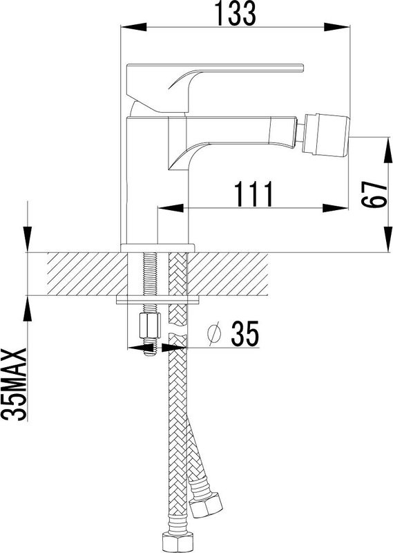 Смеситель для биде Lemark Plus Grace LM1508C хром