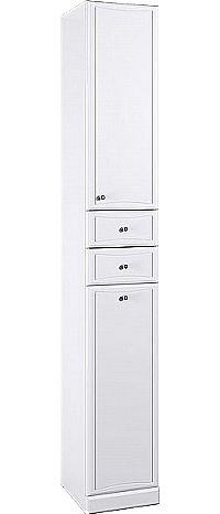 Шкаф пенал для ванной Aqwella Барселона П3/2 без бельевой корзины