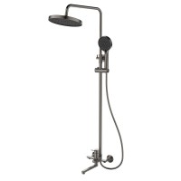 Душевая стойка Lemark Сибирь LMF-7026B-GM графит