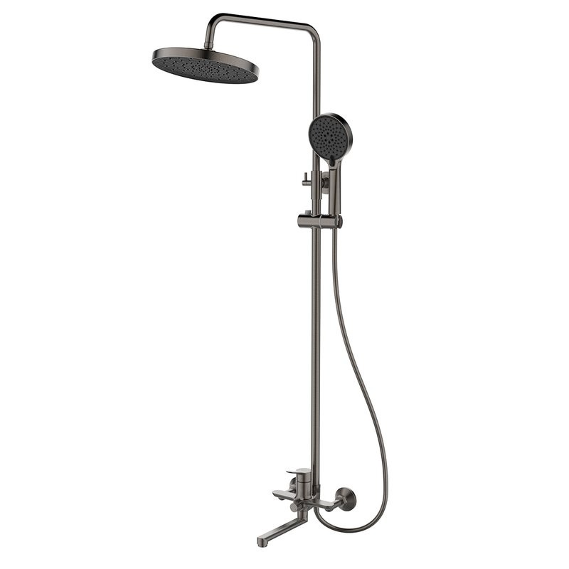 Душевая стойка Lemark Сибирь LMF-7026B-GM графит