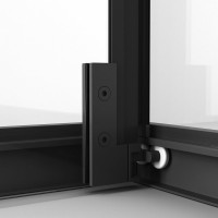 Душевой уголок Niagara Nova NG-6835-34BLACK 100x100, профиль черный матовый, стекло прозрачное