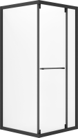 Душевой уголок Niagara Nova NG-6835-34BLACK 100x100, профиль черный матовый, стекло прозрачное