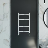 Полотенцесушитель электрический Grota Nosto 430х800 NP EL 80x45 см, подключение справа, слева, скрытое подключение справа, глянцевый хром, лесенка