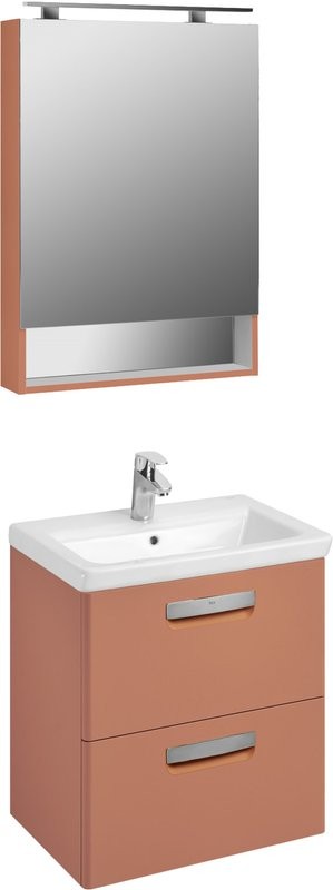 Тумба с раковиной Roca The Gap Original 60 терракота