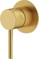Встраиваемый смеситель для душа и ванны Plumberia Selection Ixo XO1111OB С ВНУТРЕННЕЙ ЧАСТЬЮ, брашированное золото