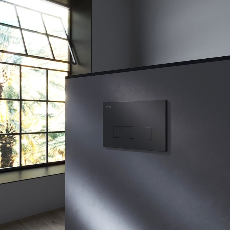 Кнопка смыва для унитаза AM.PM Pro S I047038 пластик, цвет матовый черный