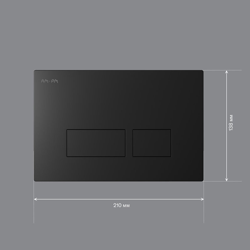 Кнопка смыва для унитаза AM.PM Pro S I047038 пластик, цвет матовый черный