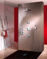 Термостатический смеситель встраиваемый Bossini Cube 2 Outlets LP Z032203 для ванны с душем, хром