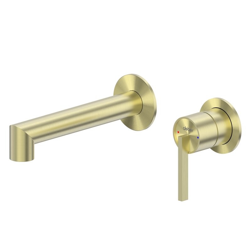 Смеситель для раковины Abber Perfekte 316 AF8A12BG С ВНУТРЕННЕЙ ЧАСТЬЮ, брашированное золото