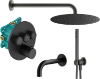 Душевой комплект Plumberia Selection PSBOX KITPSB03NO60 С ВНУТРЕННЕЙ ЧАСТЬЮ, хром