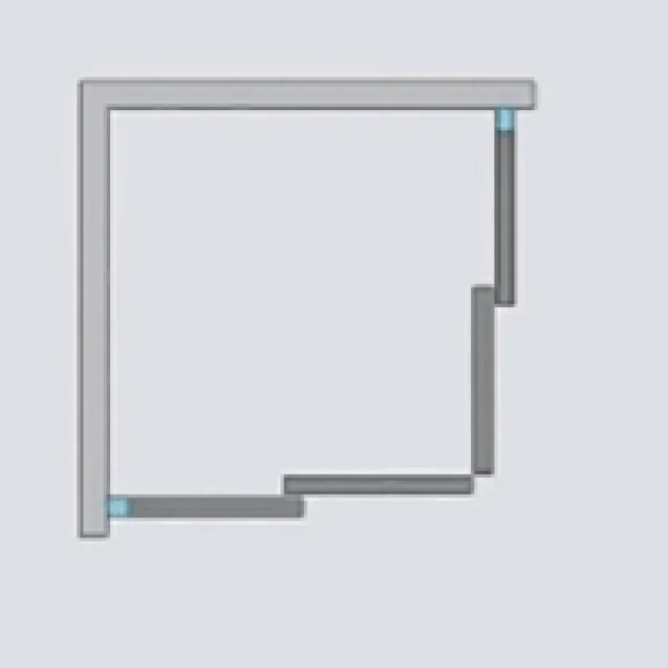 Душевой уголок Radaway Idea Black KDD 80x80
