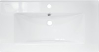 Мебель для ванной комнаты Comforty Франкфурт 90, дуб шоколадно-коричневый, белая раковина