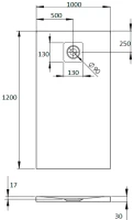 Поддон для душа Radaway Kyntos F 120x100 white, с сифоном