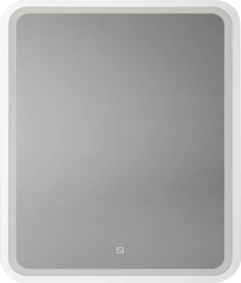 Зеркало Art&Max Genova AM-Gen-600-800-DS-F-White 60х80 белое, с LED-подсветкой, 6000К
